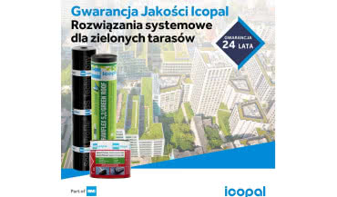 System Icopal – szczelna hydroizolacja zielonych tarasów
