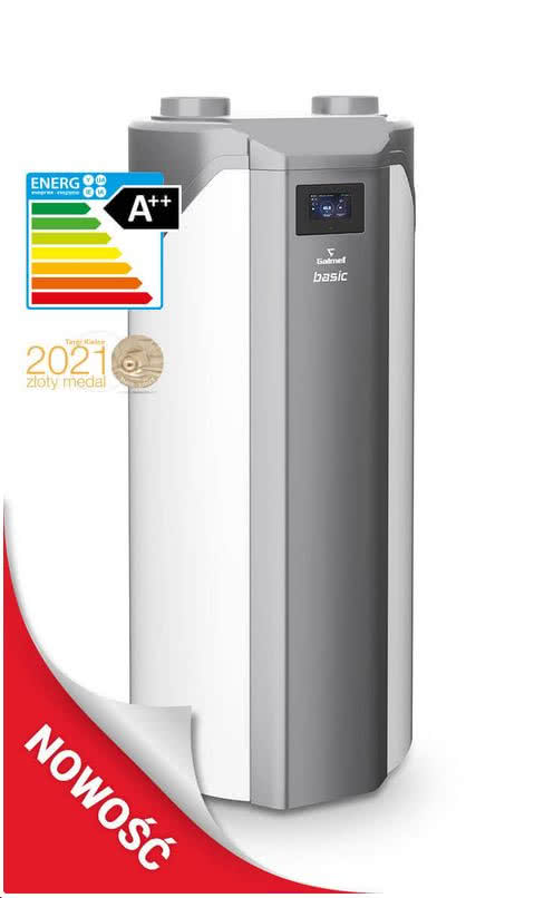 Basic - pompa ciepła powietrze-woda do c.w.u. ze zintegrowanym zasobnikiem 