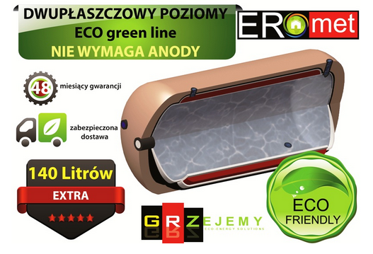 Dwupłaszczowy wymiennik CO 140L 